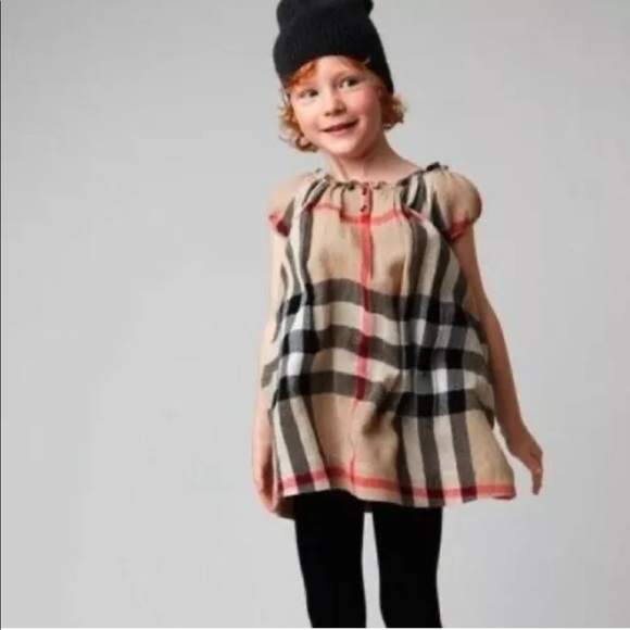 SOLD - NWT Burberry Girls House-Check Dress - Picture 13 of 13